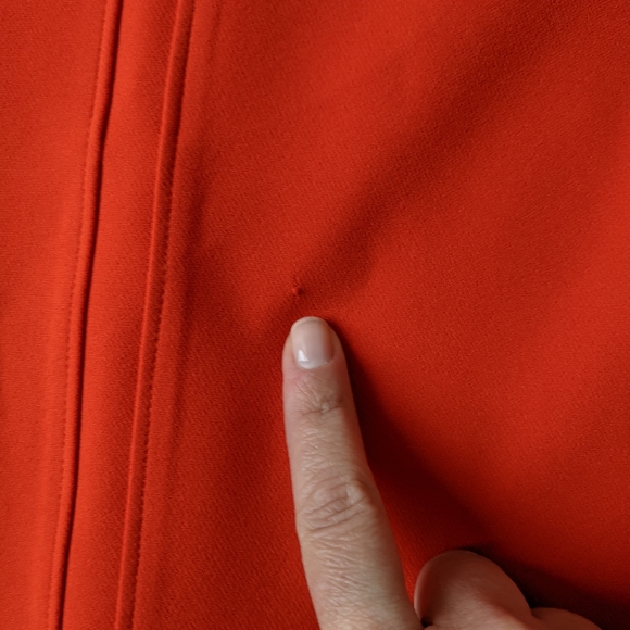 Zara orange stretch midi dress size small - Picture 7 of 8